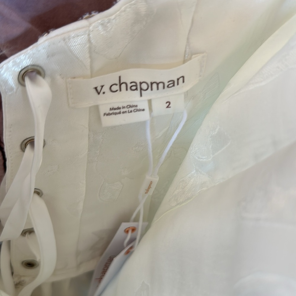 V. Chapman Strapless White Dress - Picture 12 of 15